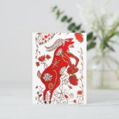 Chinese sapastrologie briefkaart (Staand voorkant)