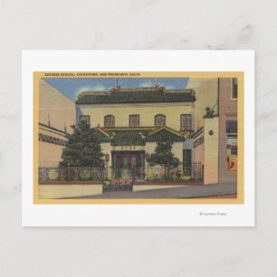 Chinese School in Chinatown-San Francisco, CA Briefkaart