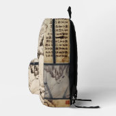 Chinese Scroll inkt landschapskunst Bedrukte Rugzak (Rechts)