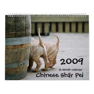 Chinese Shar Pei 15 maanden kalender