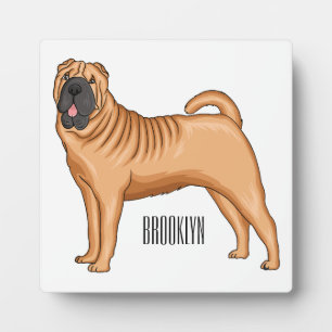 Chinese Shar-Pei cartoon illustratie Fotoplaat