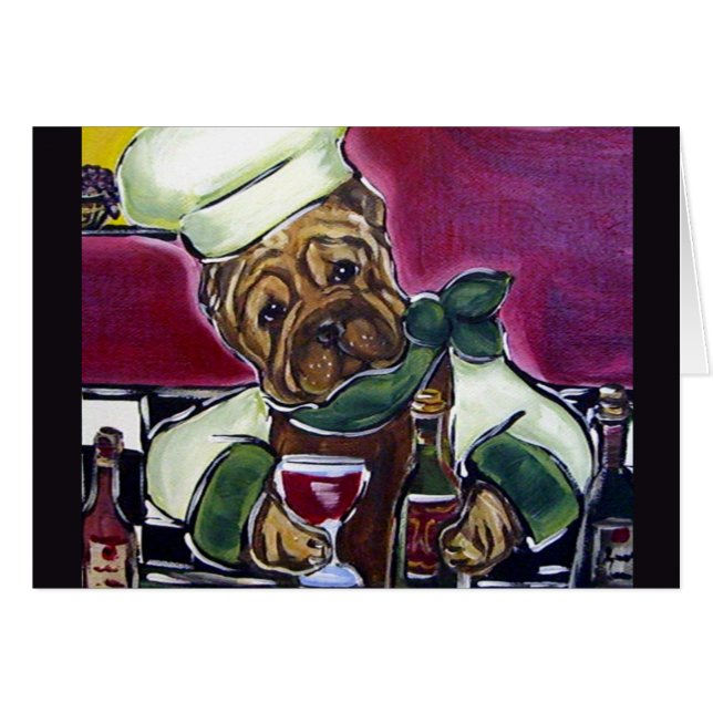 Chinese Shar-Pei Chef (Voorkant Horizontaal)