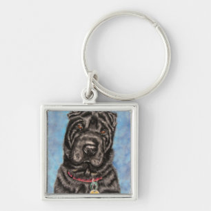 Chinese Shar-Pei Dog Art - Tia Sleutelhanger