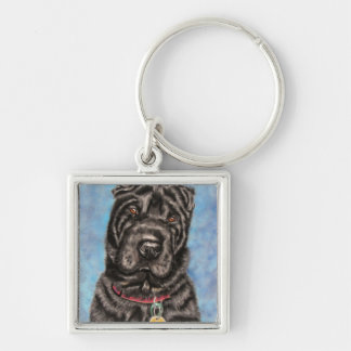 Chinese Shar-Pei Hondenkunst - Tia Sleutelhanger
