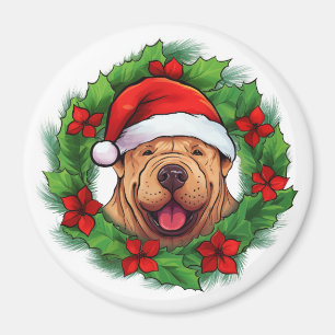 Chinese Shar-Pei Krans Magneet