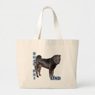 Chinese Shar Pei Vader 4 Grote Tote Bag