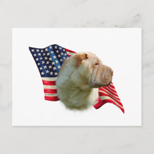 Chinese Shar-Pei vlag Briefkaart