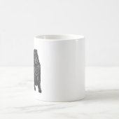 Chinese Shar Pei - zwart Koffiemok (Center)