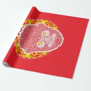 Chinese Shio Monkey Cadeaupapier
