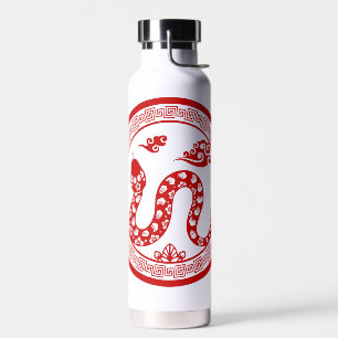 Chinese Slang rode papier-cut stijl WB Waterfles