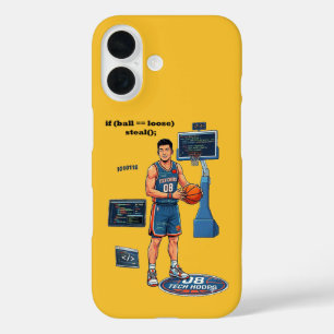 Chinese software-engineer die basketbal speelt URM iPhone 16 Hoesje