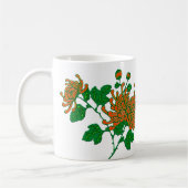 Chinese Spider Chrysanthema in Mandarijns Sinaasap Koffiemok (Links)