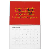 Chinese spreekwoorden kalender (Jan 2026)