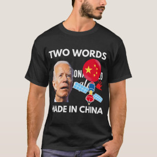 Chinese Spy Balloon Funny Surveillance Joe Biden C T-shirt