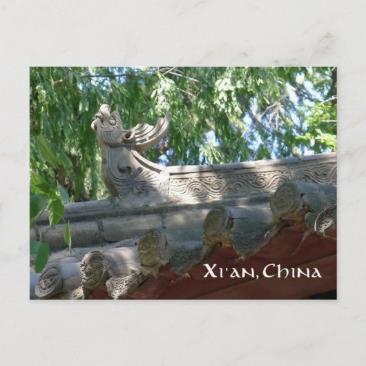 Chinese Stone Dragon, Xi'an, Chine - carte postale (Devant)