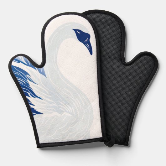 Chinese swan wings pattern (Persnalize) Ovenwant (Voorkant / Achterkant)