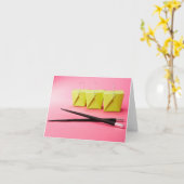 Chinese Takeout en Chopsticks Note Kaart (Gele Bloem)