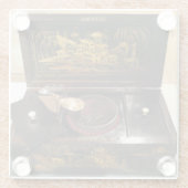 CHINESE TEA BOX GLAZEN ONDERZETTER (Achterkant)