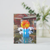 Chinese tempel in China Briefkaart (Staand voorkant)