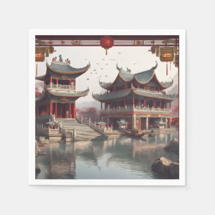 Chinese tempel servet