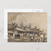 Chinese tempel, Singapore Briefkaart (Voorkant / Achterkant)