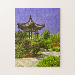 Chinese tempel verbergt Jigzaag Puzzle Legpuzzel