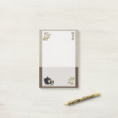 Chinese thee "Serenity" Post-it® Notes (Op bureau)