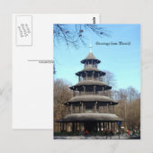 Chinese toren (Chinesischer Turm) Briefkaart (Voorkant / Achterkant)