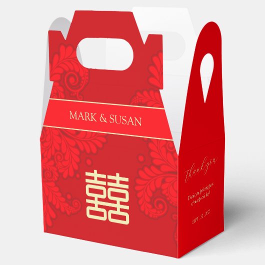 Chinese traditionele bruiloft dank u gunst box bedankdoosjes (Geopend)