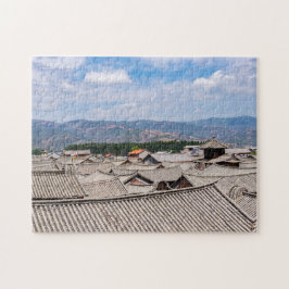 Chinese Traditionele Getuige daken, Dali,Yunnan,Ch Legpuzzel