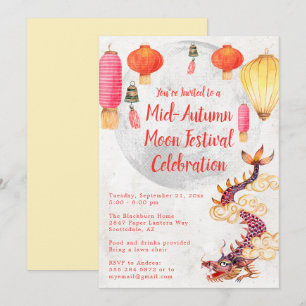 Chinese uitnodiging voor het Midherfstmaanfestival