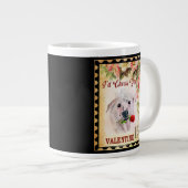 Chinese  Valentijn Dog met Roos Extra Grote Beker (Voorkant rechts)