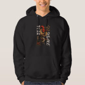 Chinese Vietnamese New Year 12 Zodiacs Calligraphy Hoodie (Voorkant)