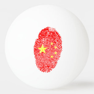 Chinese vingerafdrukvlag pingpongballen