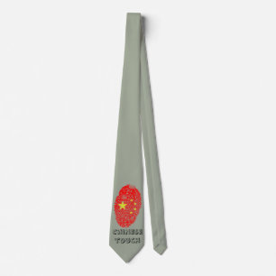 Chinese vingerafdrukvlag stropdas