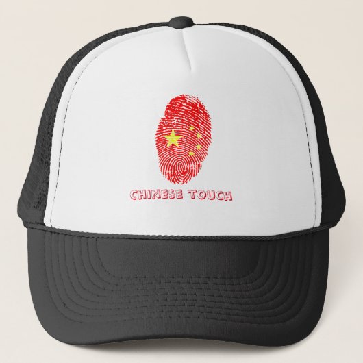 Chinese vingerafdrukvlag trucker pet (Voorkant)