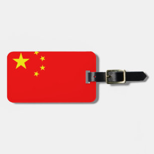 Chinese vlag bagagelabel