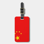 Chinese vlag bagagelabel (Voorkant verticaal)