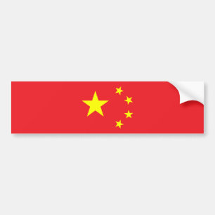 Chinese vlag bumpersticker