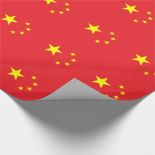 Chinese vlag cadeaupapier (Hoek)