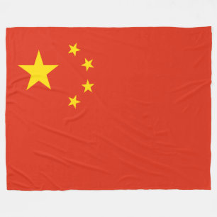 Chinese vlag (China) Fleece Deken