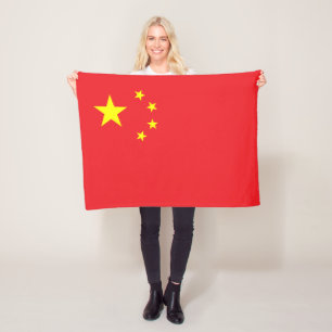 Chinese vlag fleece deken