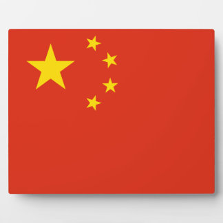 Chinese vlag fotoplaat