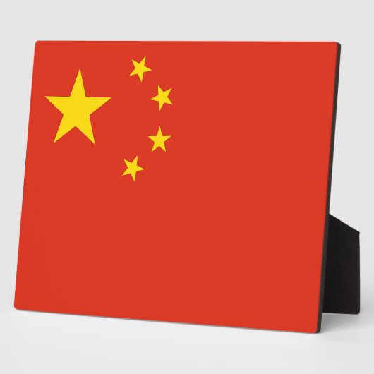 Chinese vlag fotoplaat (Zijkant)