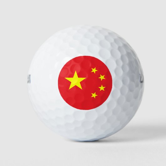 Chinese vlag golfballen (Voorkant)