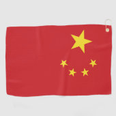 Chinese vlag golfhanddoek (Horizontaal)