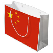 Chinese vlag Grote Cadeautas (Achterkant Gekanteld)