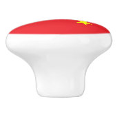 Chinese vlag keramische knop (Zijkant)