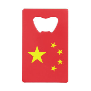 Chinese Vlag Kredietkaart Flessenopener