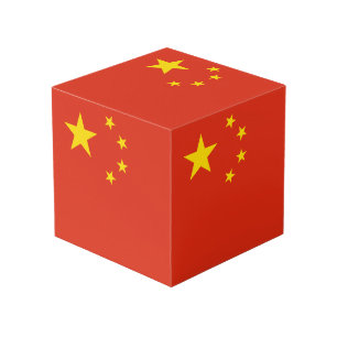 Chinese vlag kubus